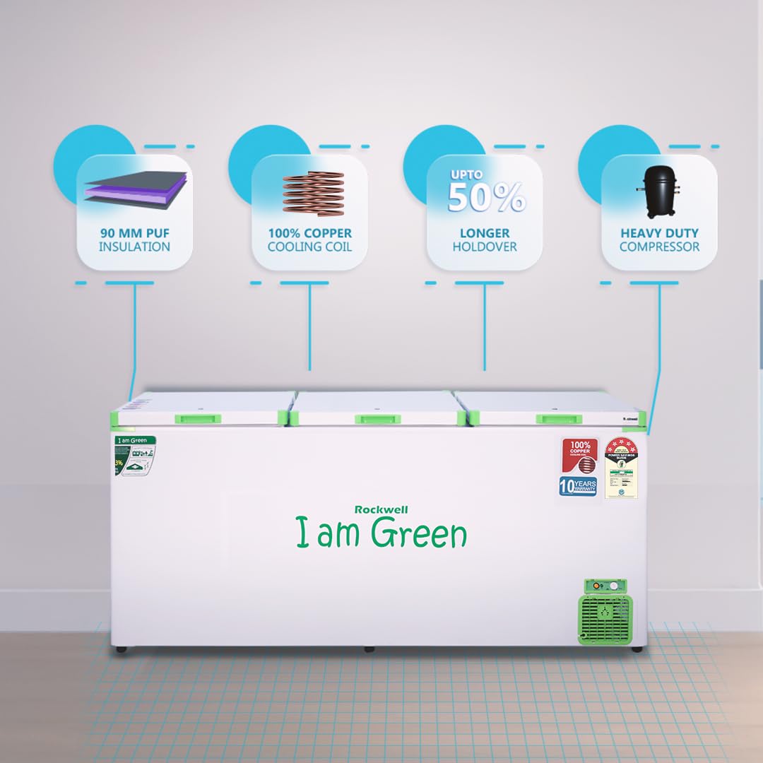 Rockwell GFR1210F/C Convertible Green Freezer 998 L View 6