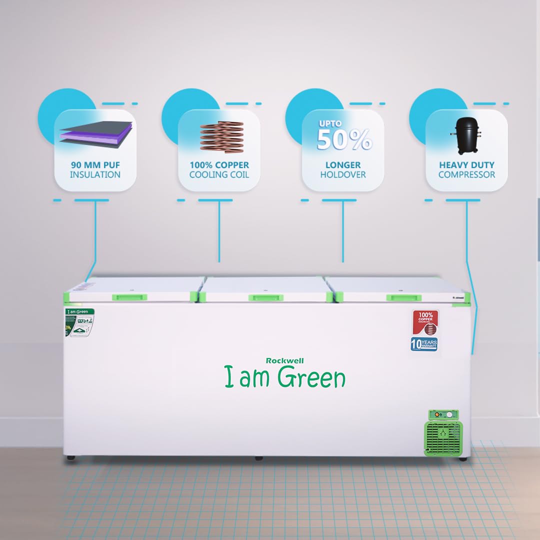 Rockwell GFR1510F Convertible Green Freezer 1295 L View 4