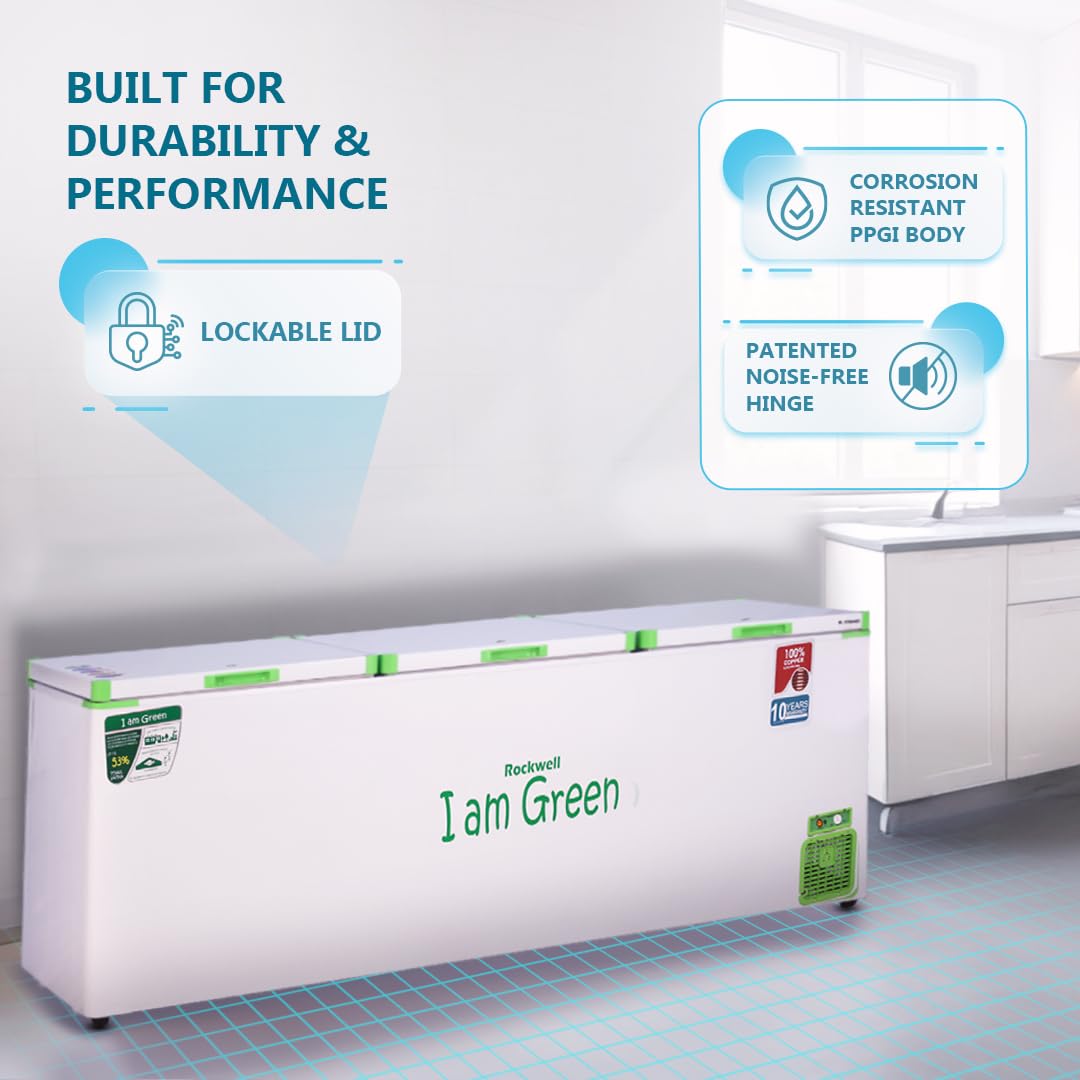 Rockwell GFR1510F Convertible Green Freezer 1295 L View 6