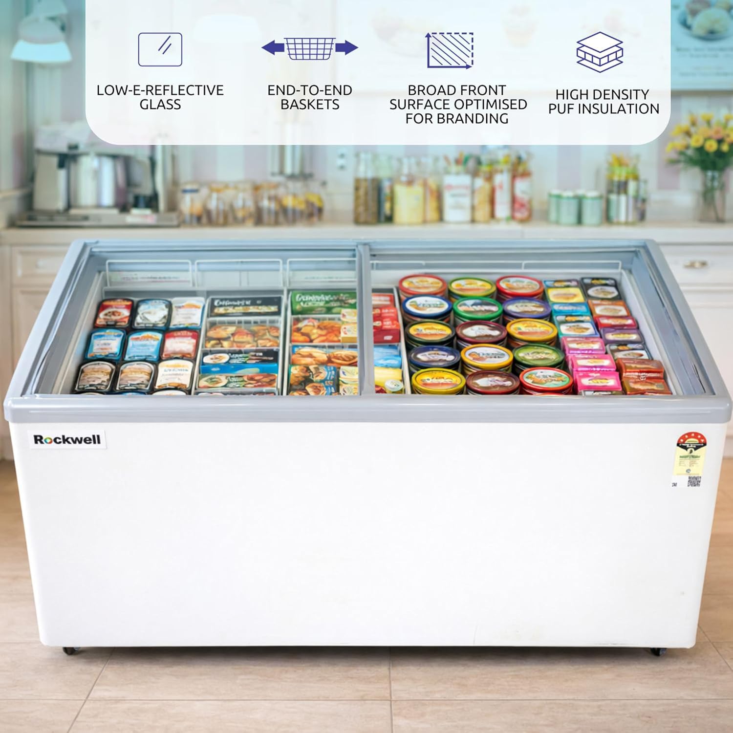 Rockwell SFR450GTS Glass Top Freezer 415 L View 5