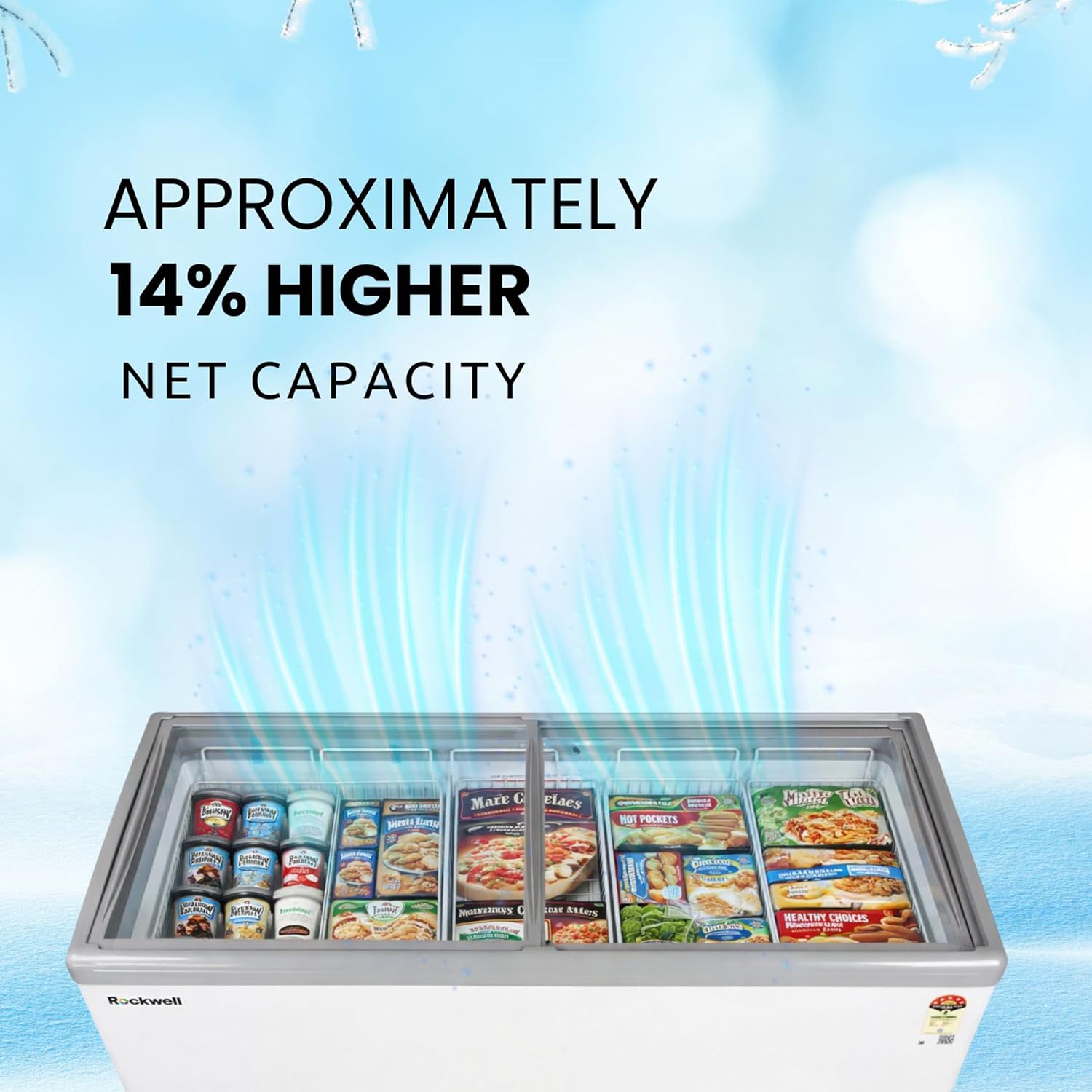 Rockwell SFR450GTS Glass Top Freezer 415 L View 6