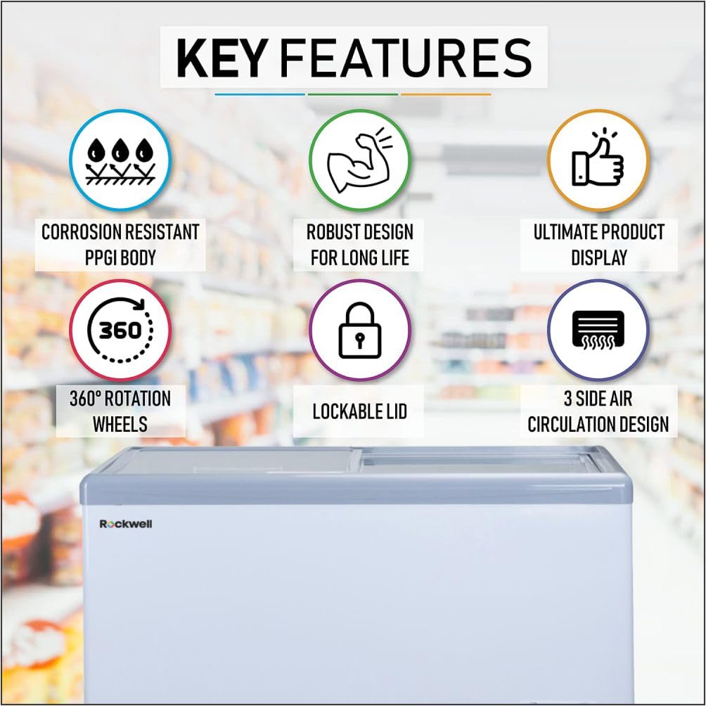 Rockwell SFR350GTS Glass Top Freezer 315 L View 10