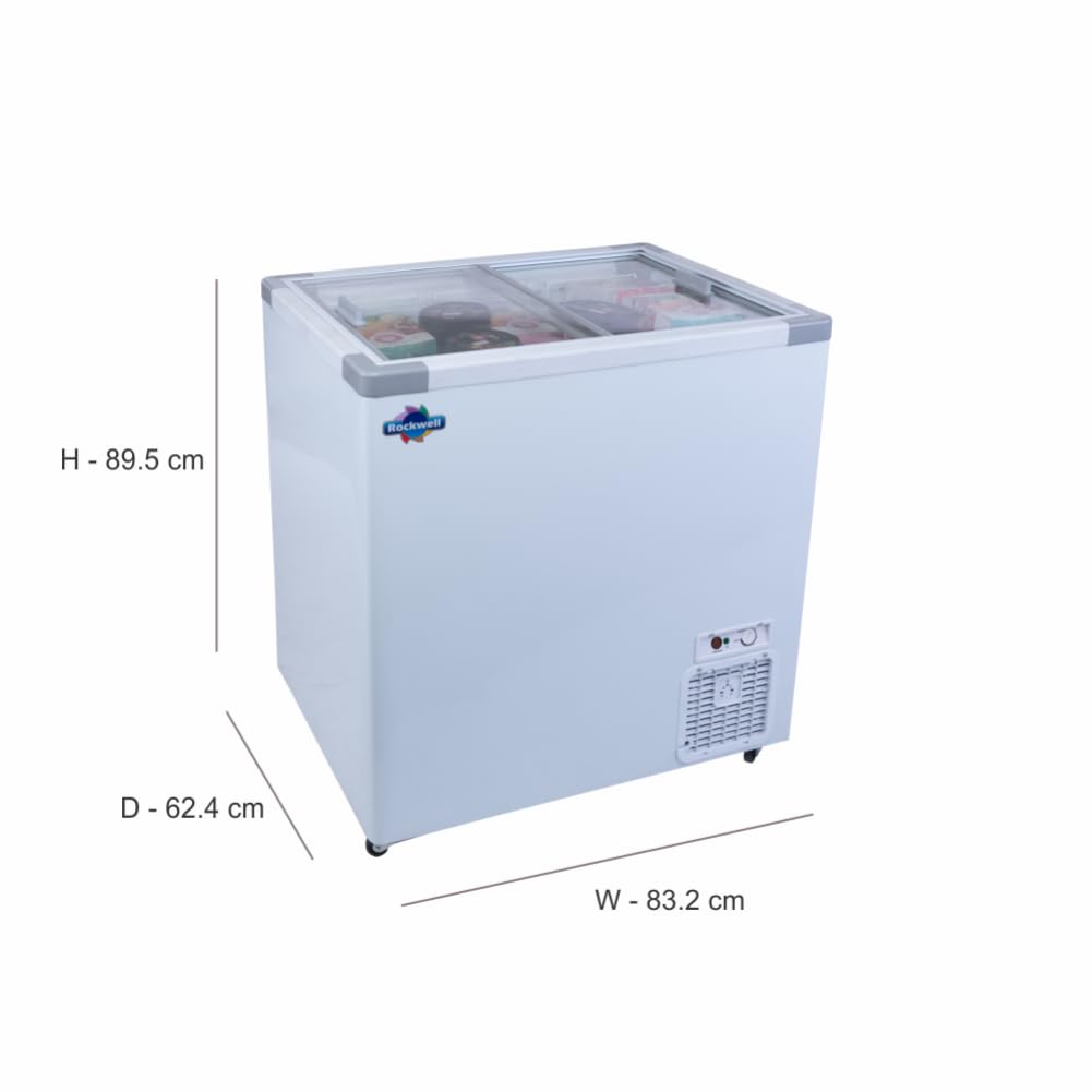 Rockwell SFRN250GT Glass Top Freezer 205 L View 4