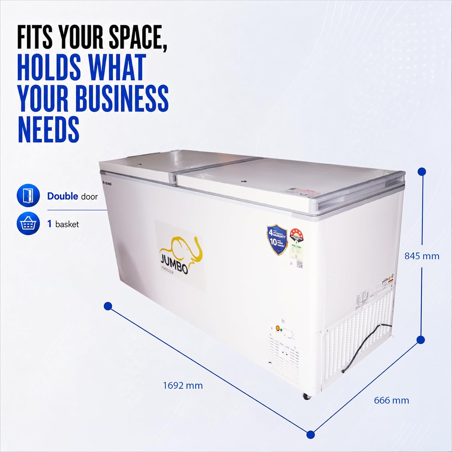 Rockwell SFR550DDU Convertible Hard Top Freezer 506 L View 4