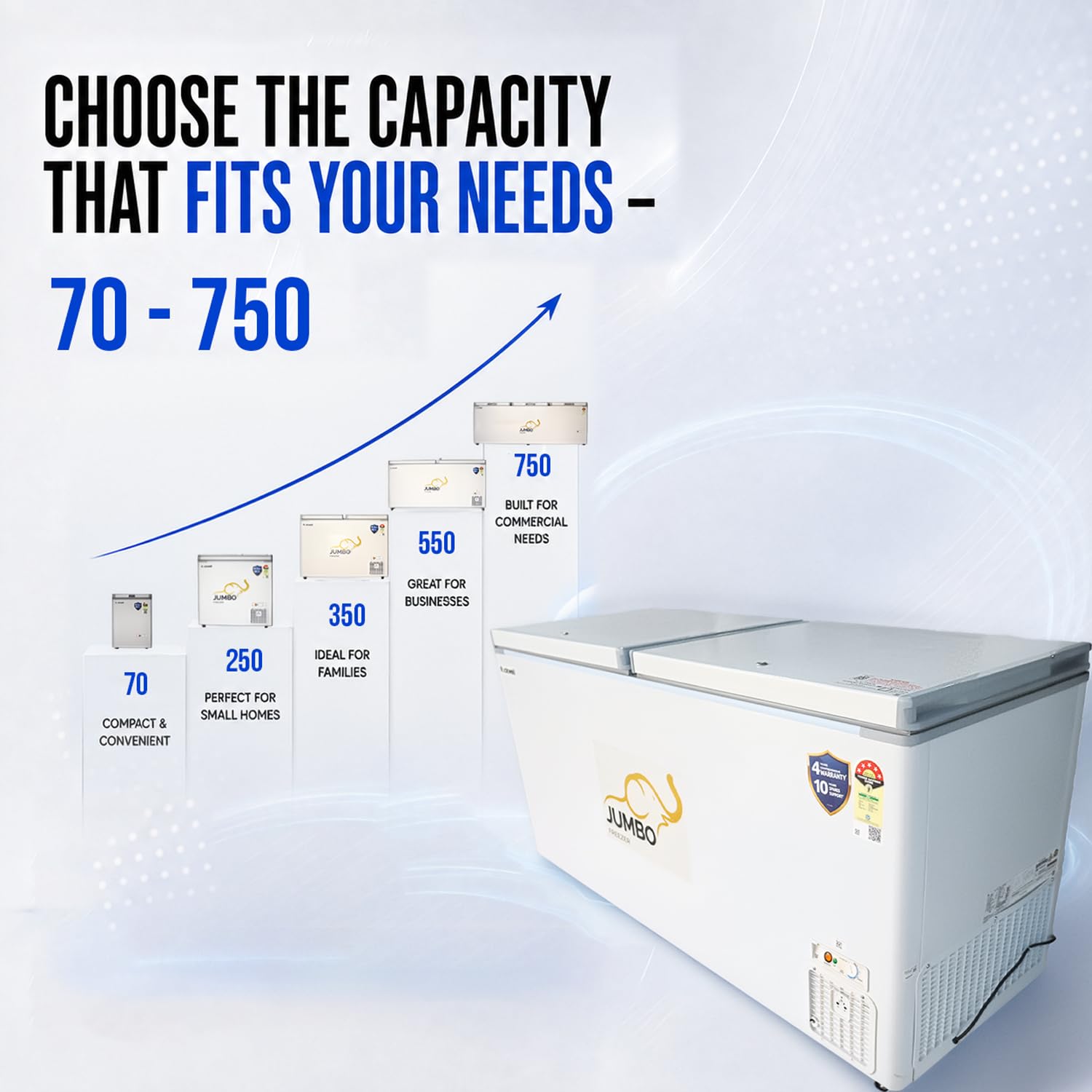 Rockwell SFR550DDU Convertible Hard Top Freezer 506 L View 7